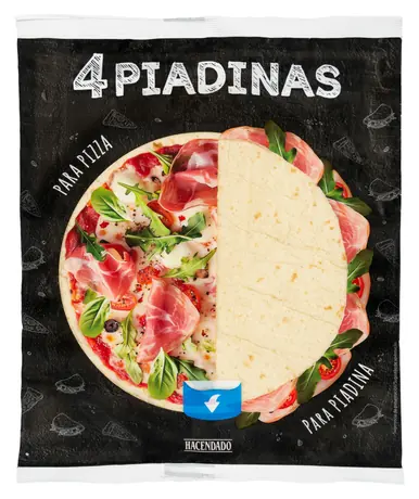 Pack of 4 Hacendado piadinas